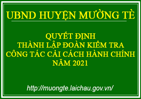 QĐ Kiểm tra CCHC năm 2021